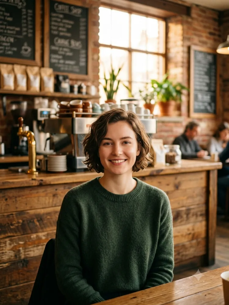 Cozy Cafe Background