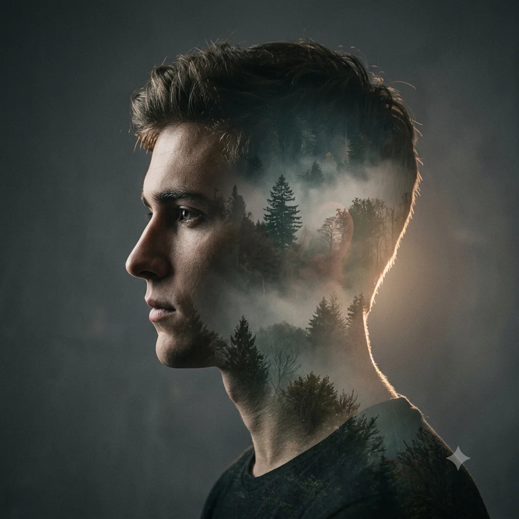 Double Exposure Portrait