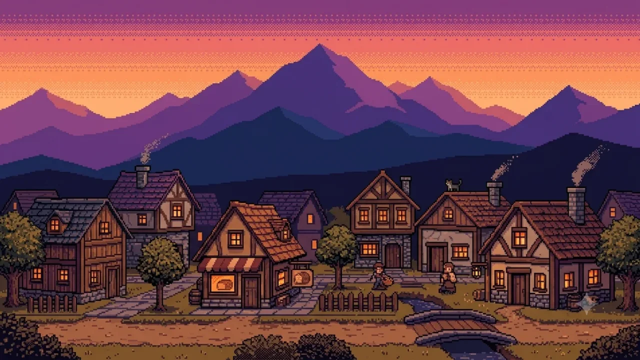 Pixel Art Scene