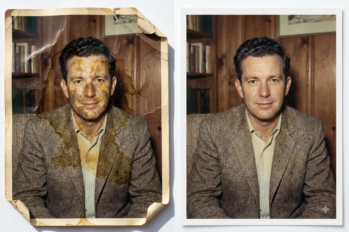 Restore a Water-Damaged Photo