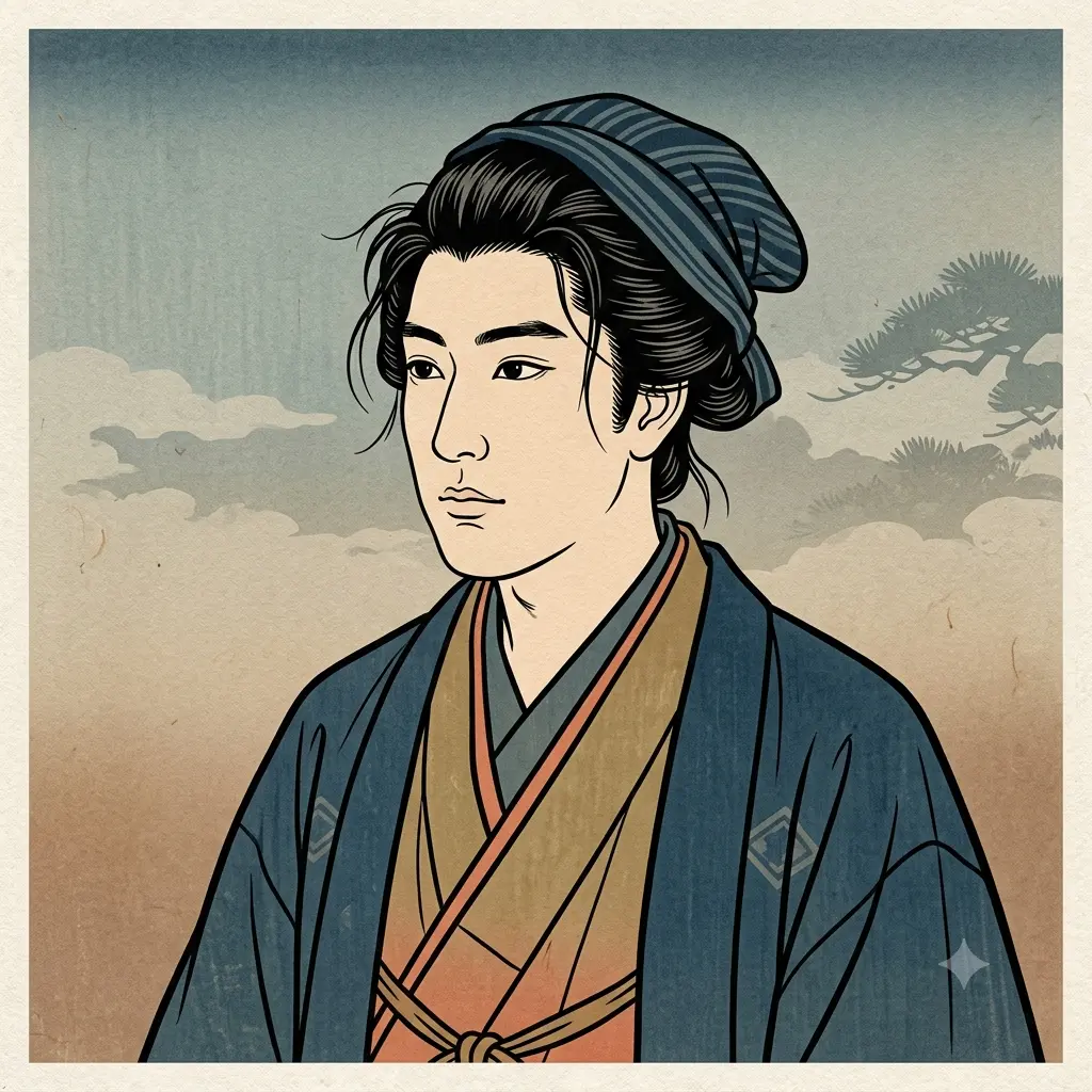 Ukiyo-e Woodblock Portrait